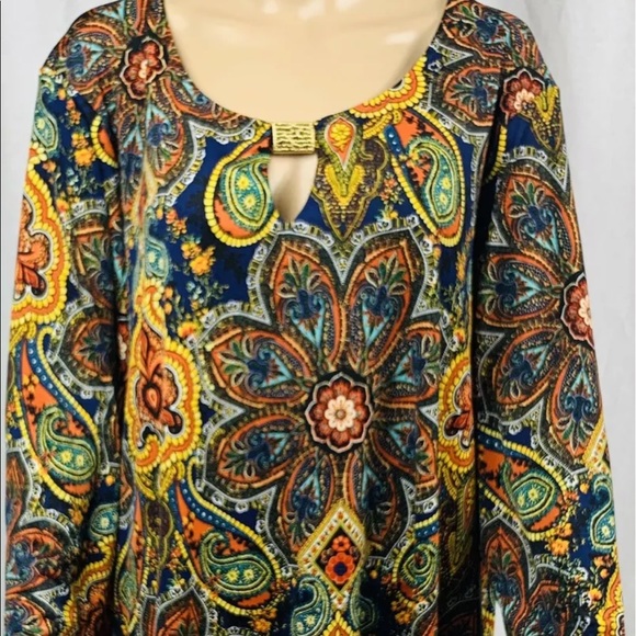 Tops - Melissa Paige tunic blouse size 3X Multicolor